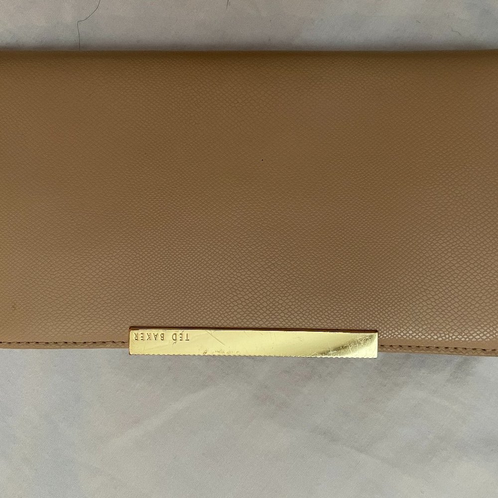 Ted Baker slim two tone open-fold wallet
